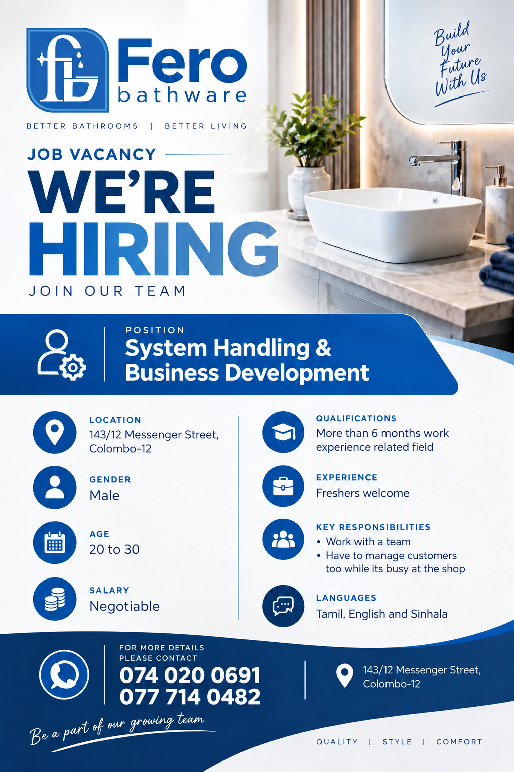 System Handling & Business Development
